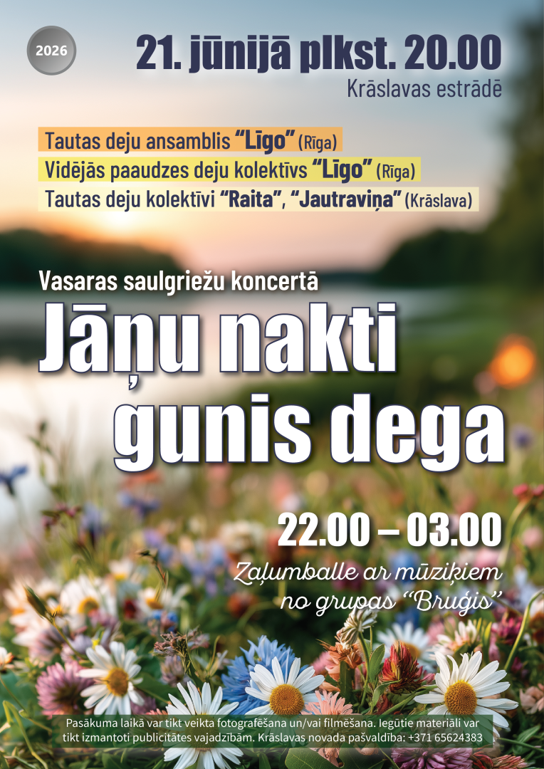 Vasaras saulgriežu koncerts Krāslavā