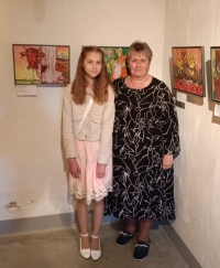 Viktorija ar skolotāju
