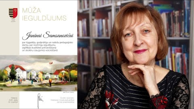 Balva par mūža ieguldījumu – Janīnai Samsanovičai