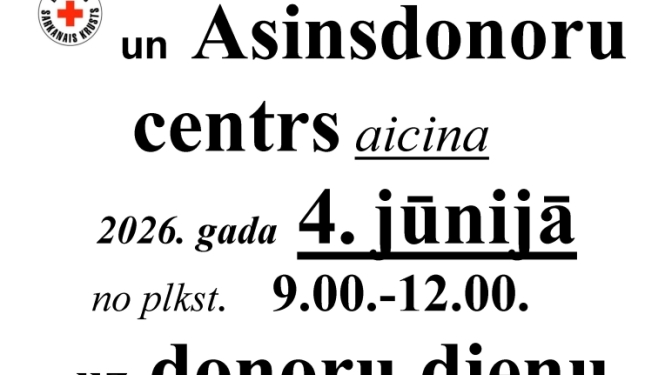 Informācija par donoru dienu Krāslavā