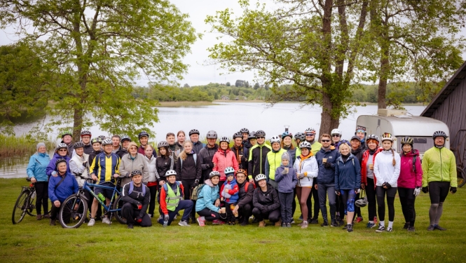 Velobraucēju kopbilde
