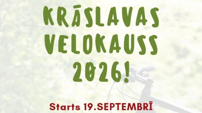 Velosipēds uz lauku ceļa. Pasākuma afiša