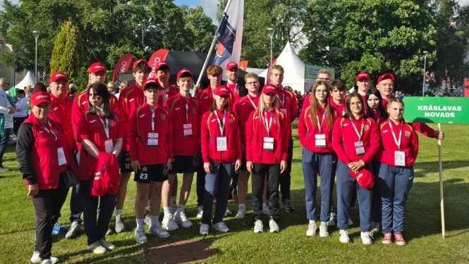 Krāslavas novada sportistu delegācija