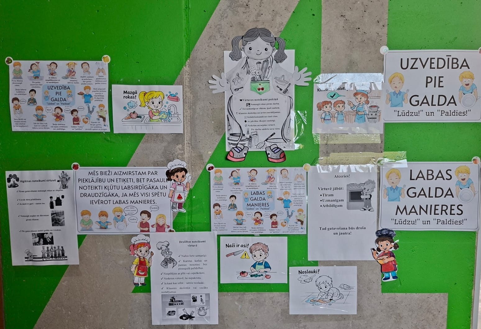 Virtuves drošības un galda kultūras noteikumi