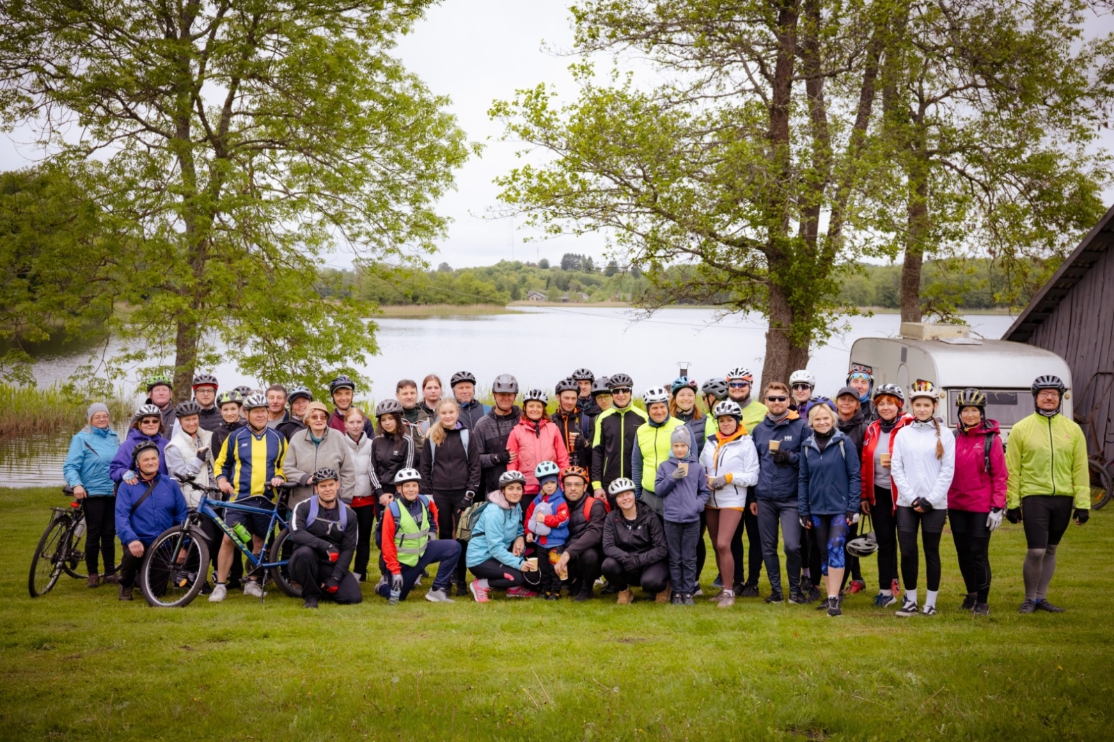 Velobraucēju kopbilde