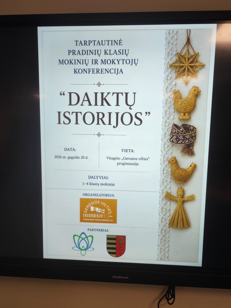 Starptautiskās konferences “Daiktų istorijos” informatīvais plakāts