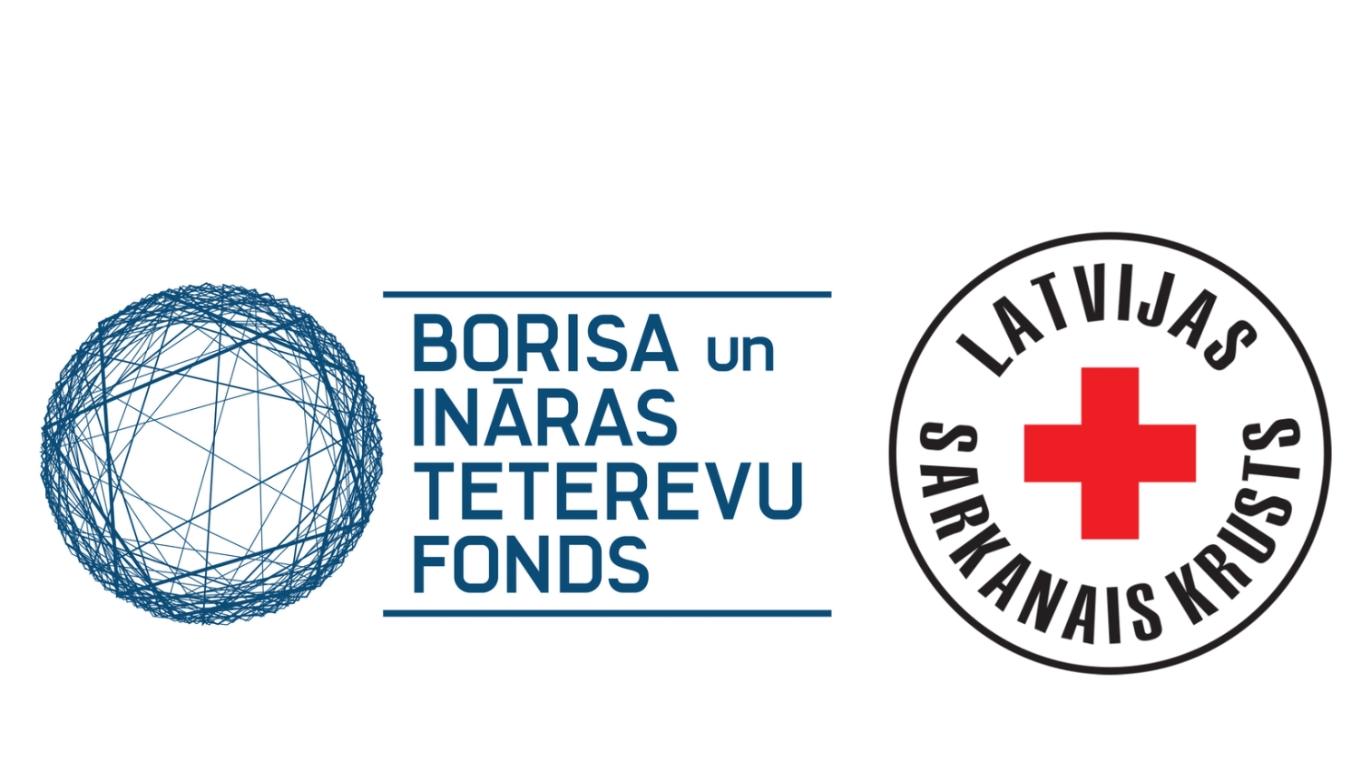 Teterevu fonda un Latvijas Sarkanā Krusta logo