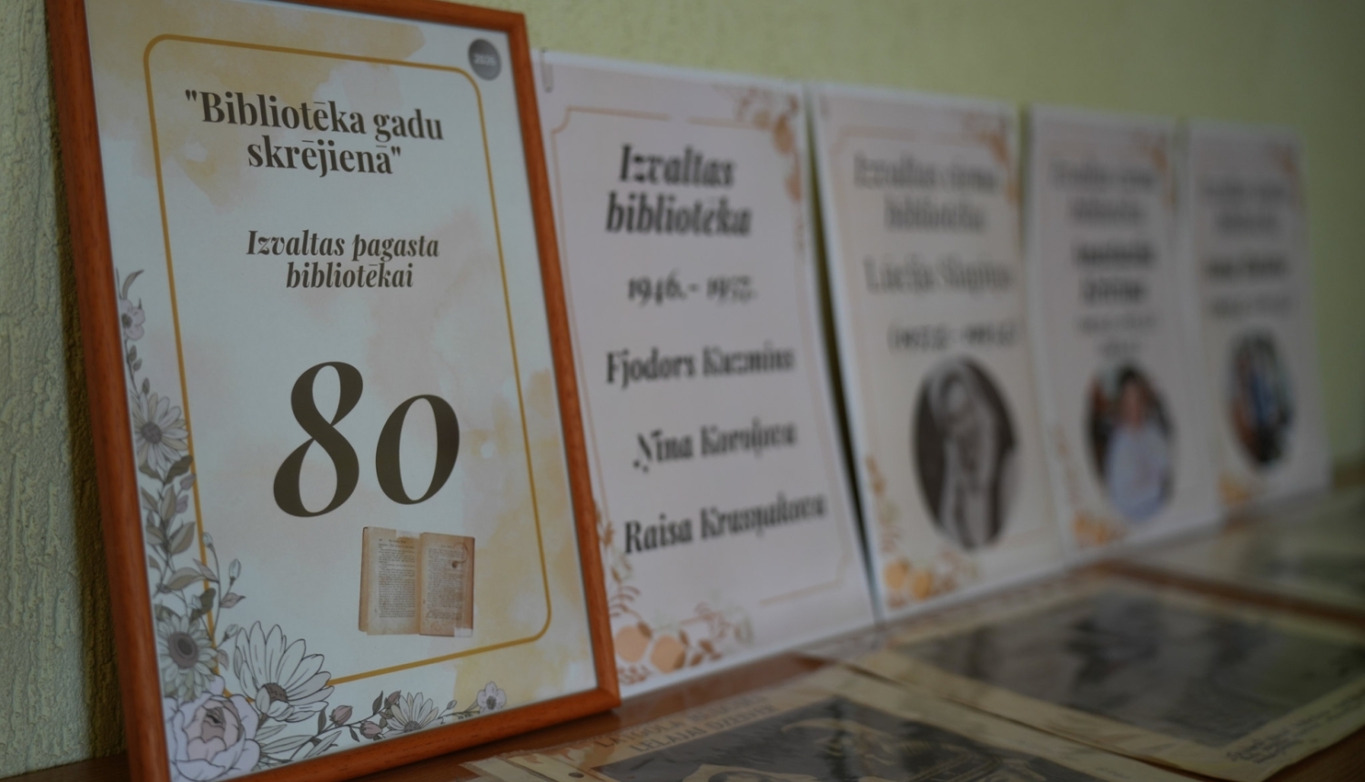 Izstāde par bibliotēku un lasīšanas aktivitātēm
