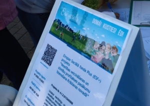 Informācijas stends par projektu