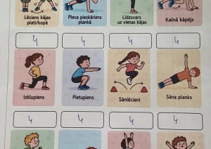 Kustību vingrinājumu kartītes